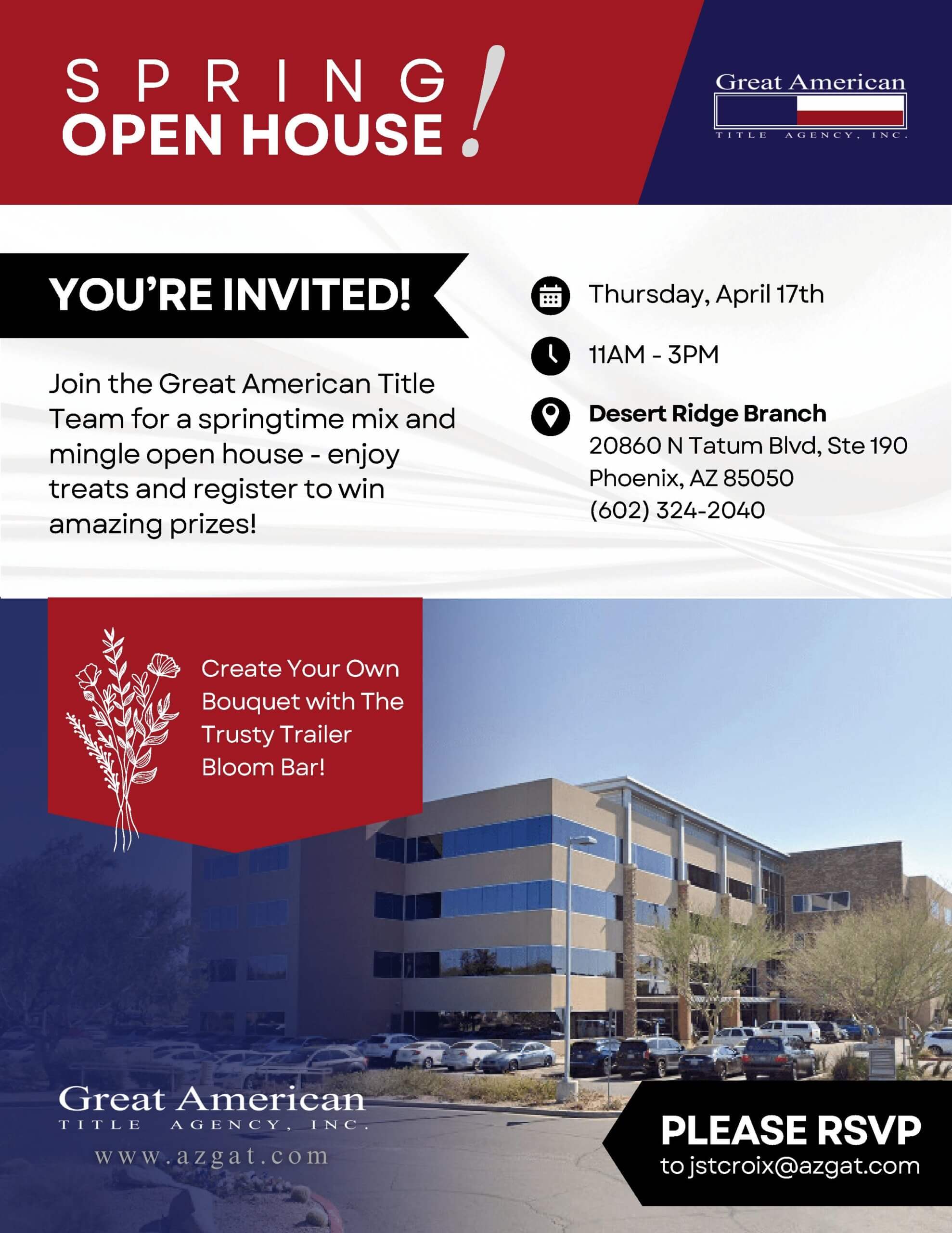 Desert Ridge Open House Event 4.17.25